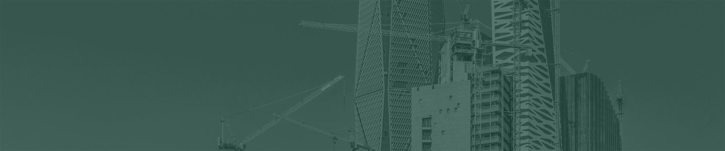 A picture of towers in Saudi under construction revealing the growth of the Saudi construction sector